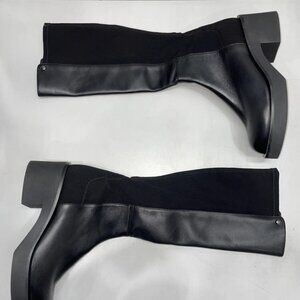 NEW STUART WEITZMAN Stuart Weitzman Gotham Leather Knee-High Boots Size 8B Black